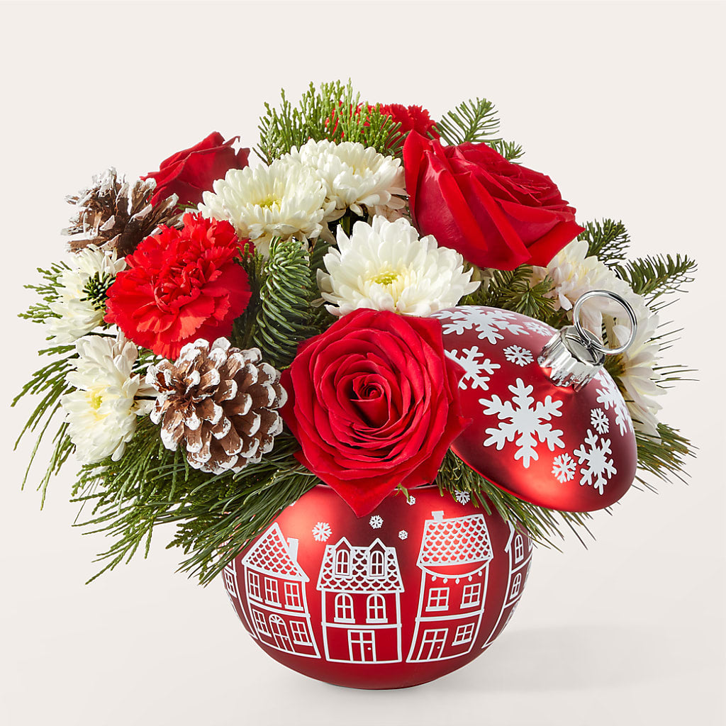 Christmas Village Ornament – Flowers By Louise, Wasilla AK