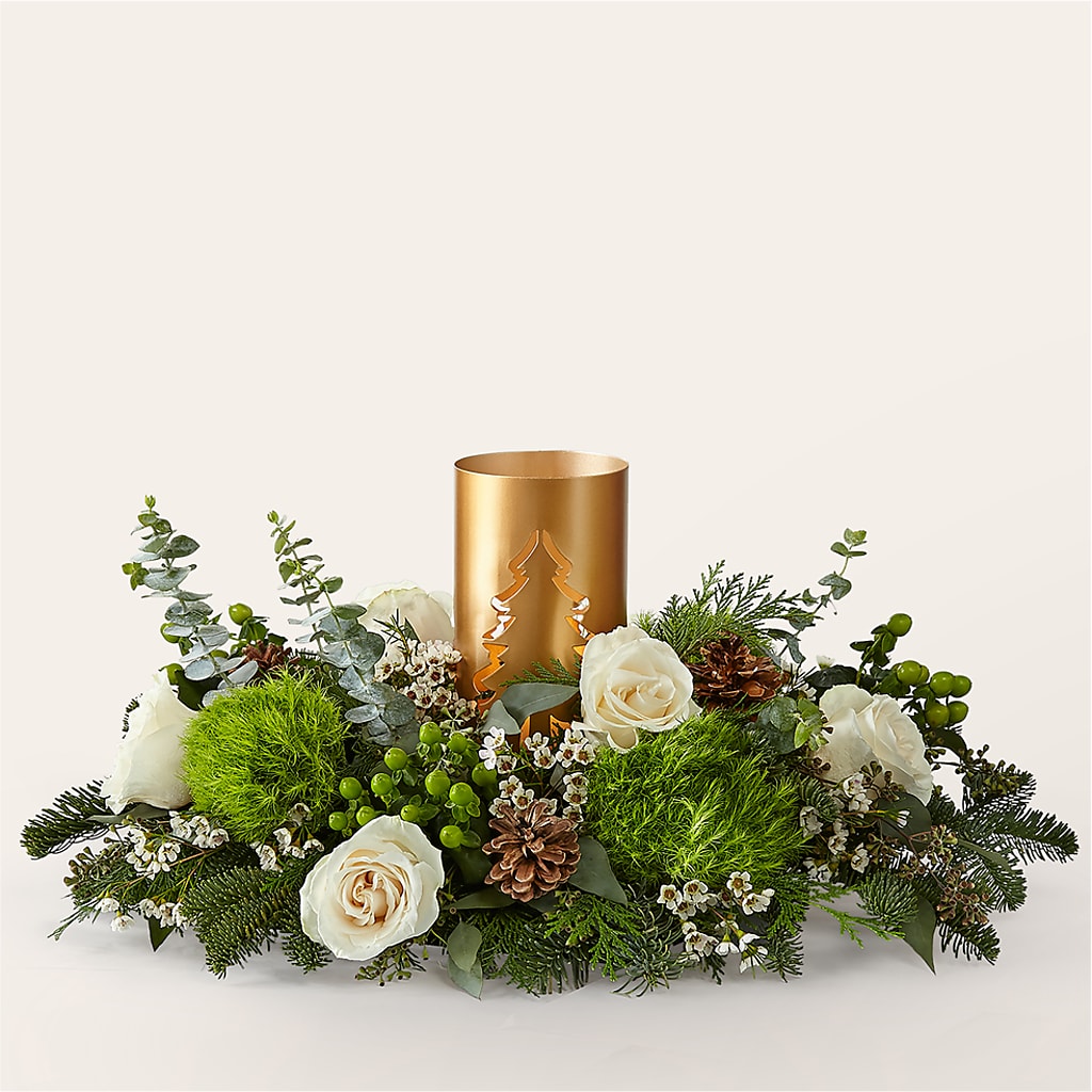 Chestnuts Roasting Centerpiece – Flowers By Louise, Wasilla AK