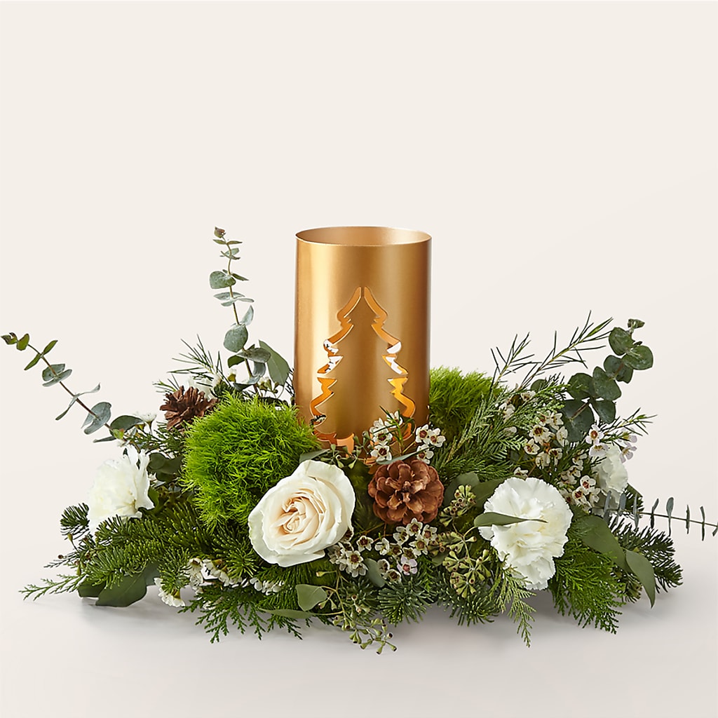 Chestnuts Roasting Centerpiece – Flowers By Louise, Wasilla AK