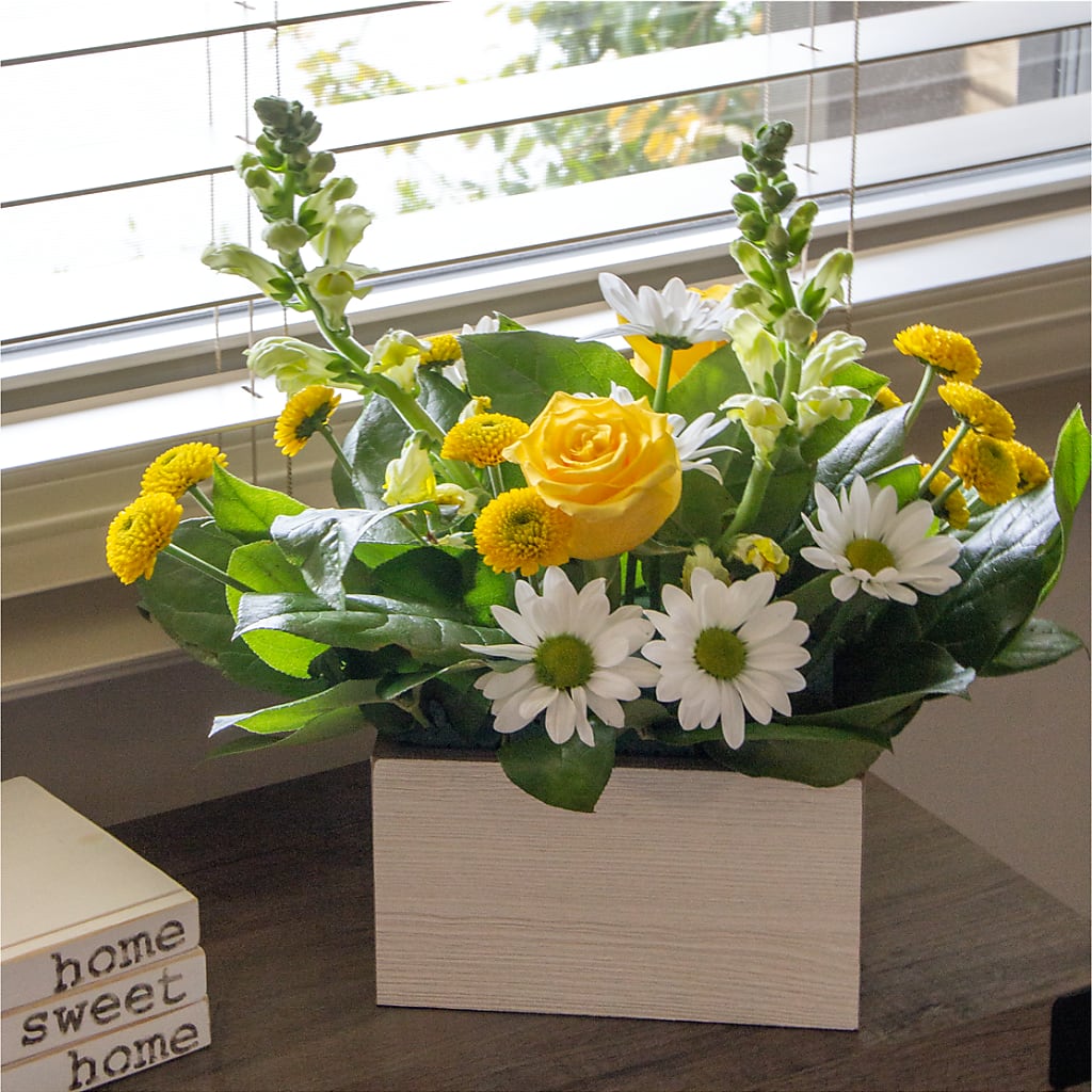 Sun Salutation Box Bouquet – Flowers By Louise, Wasilla AK