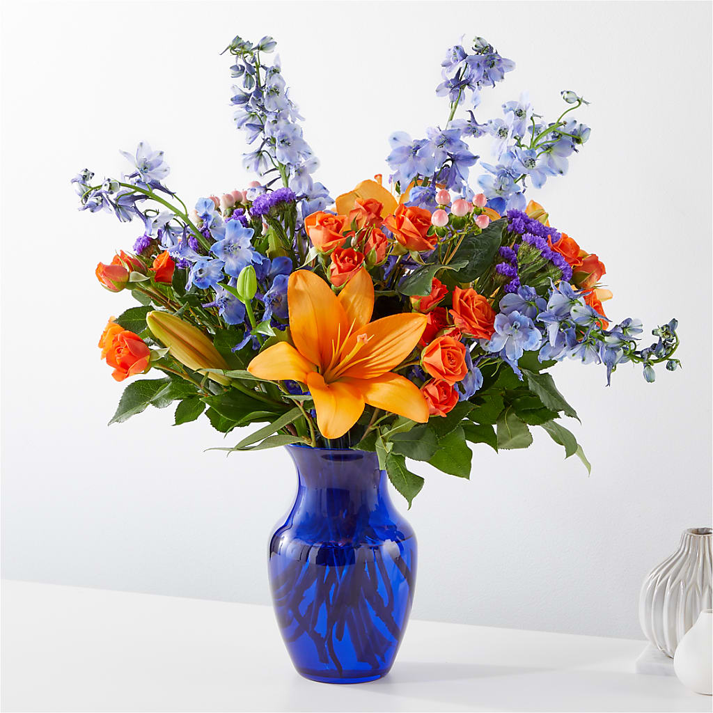 Radiant Citrus Bouquet – Flowers By Louise, Wasilla AK