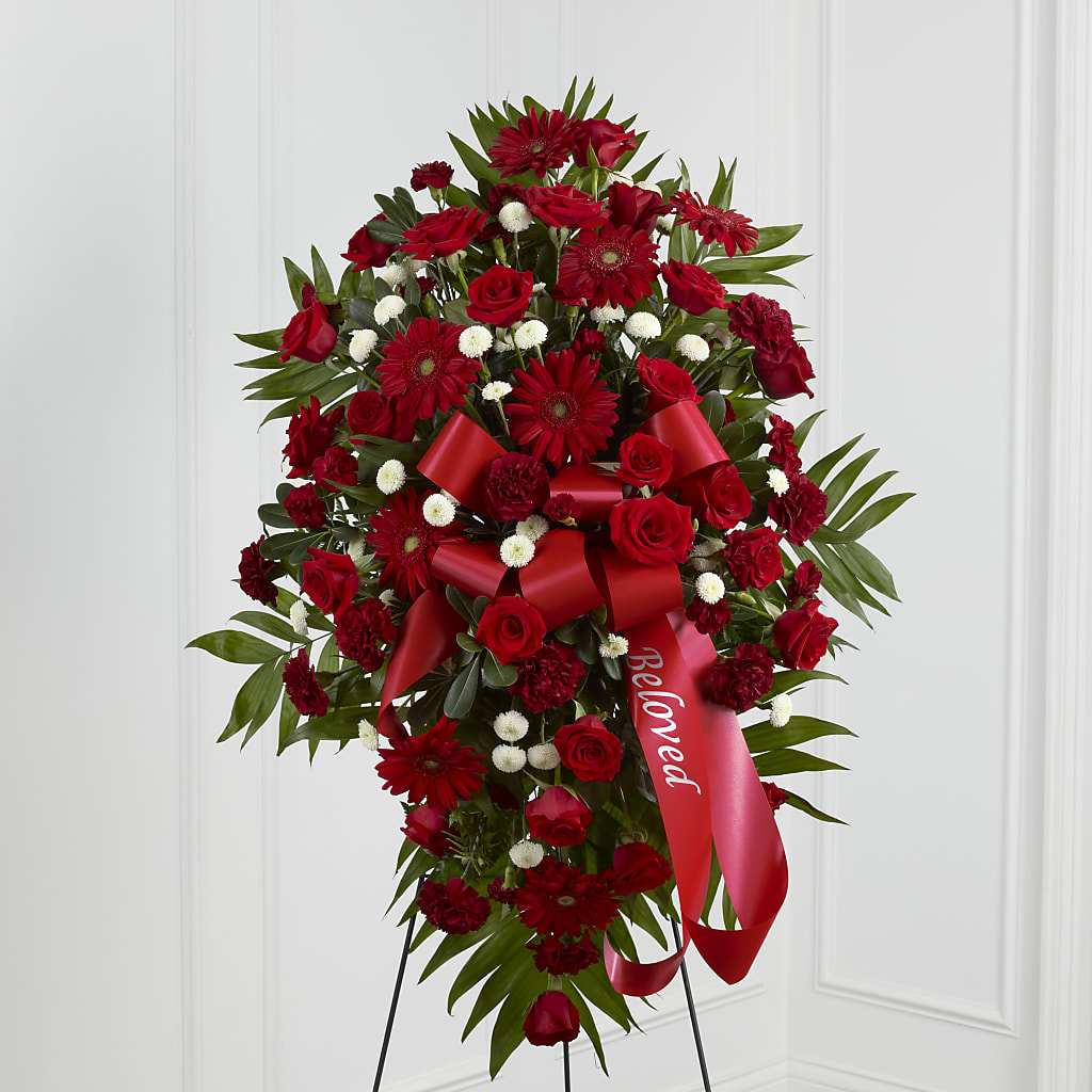 Treasured Memories Standing Spray – Flowers By Louise, Wasilla AK