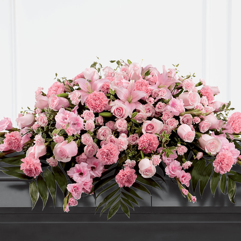 Garden of Comfort Casket Spray (Standard) – Flowers By Louise, Wasilla AK