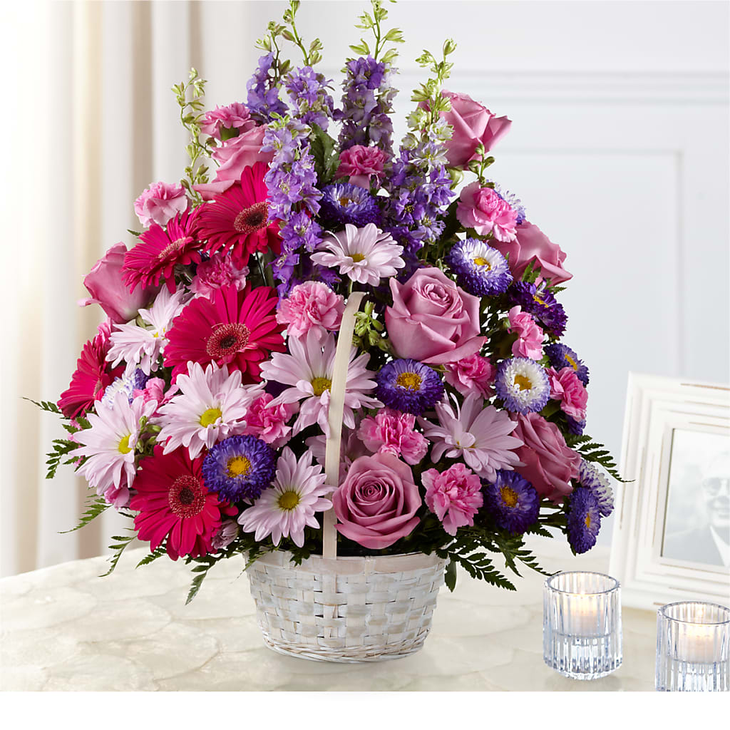 Pastel Peace Basket – Flowers By Louise, Wasilla AK