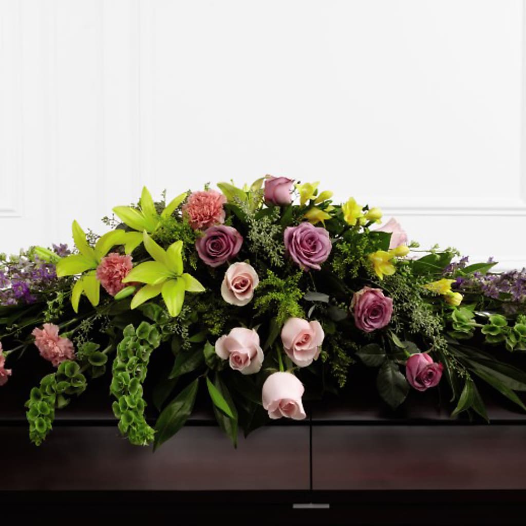 Forever Beloved Casket Spray – Flowers By Louise, Wasilla AK