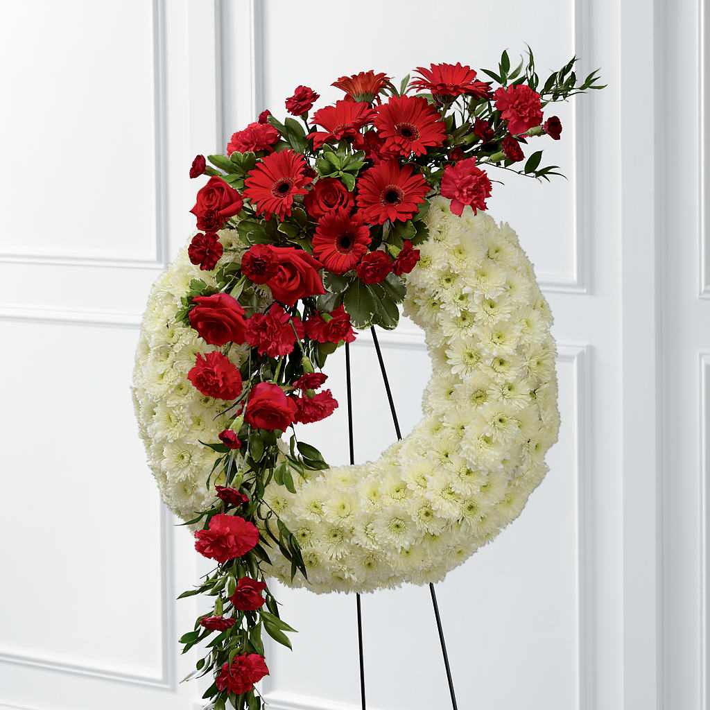 Graceful Tribute Wreath – Flowers By Louise, Wasilla AK