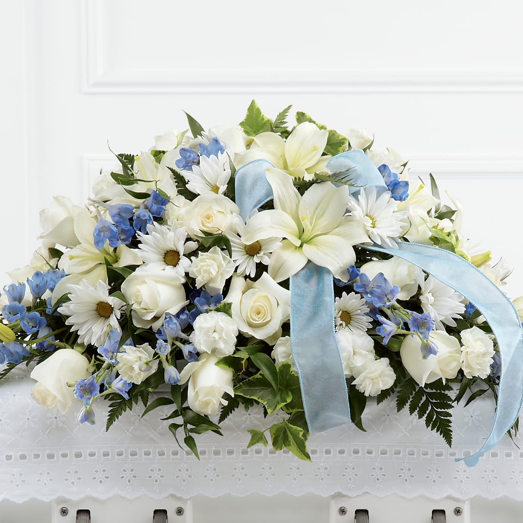 Tender Treasure Casket Spray – Flowers By Louise, Wasilla AK