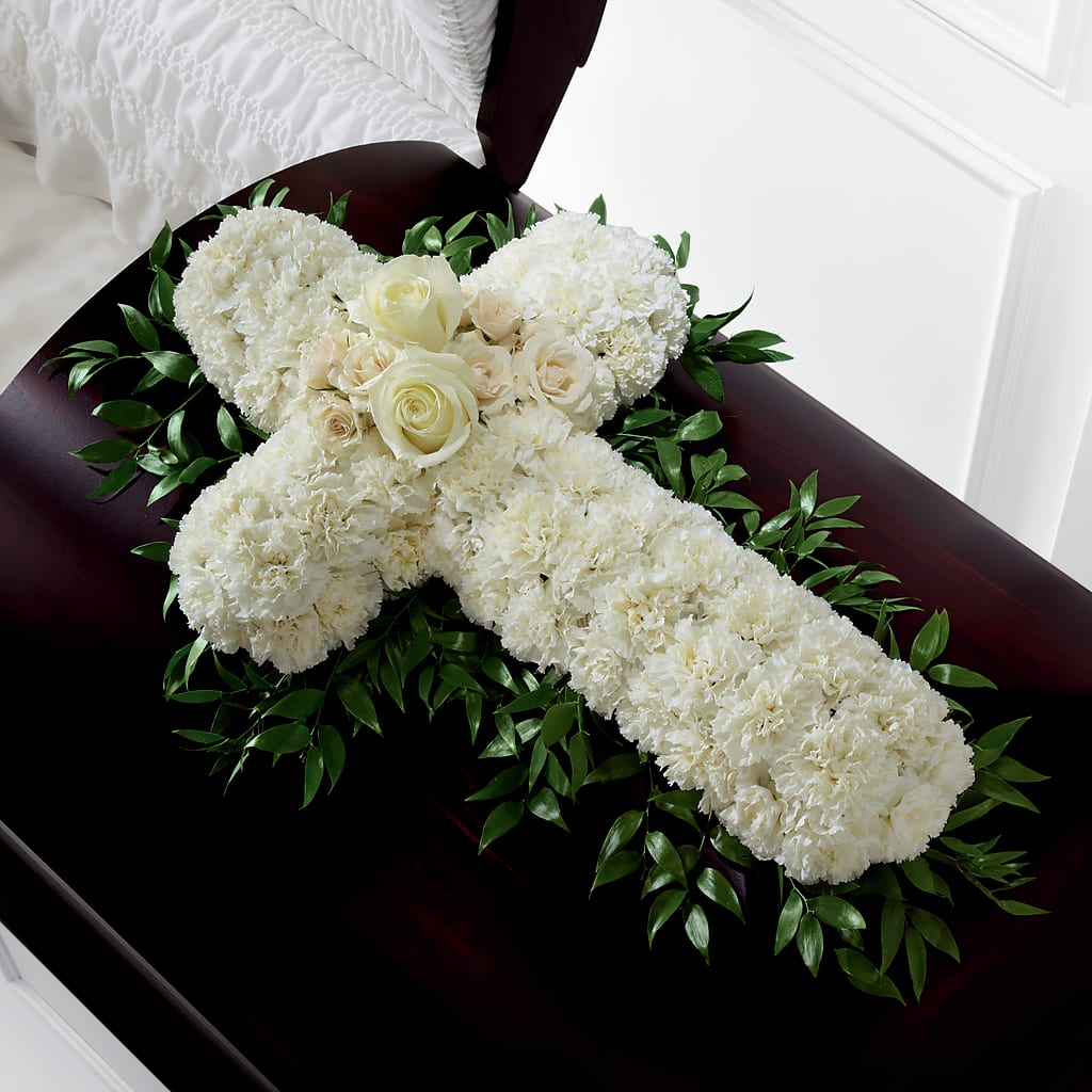 Peaceful Memories Casket Spray (Standard) – Flowers By Louise, Wasilla AK