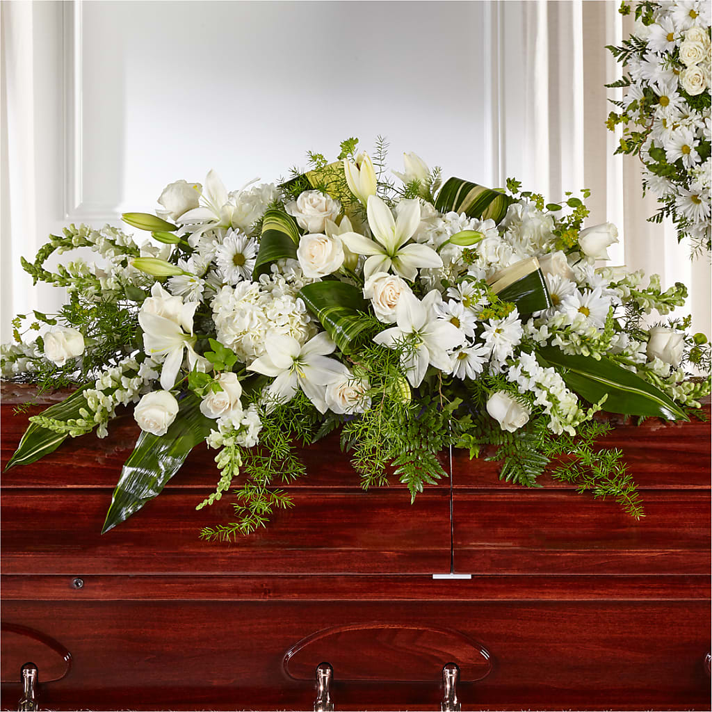 Abundance Casket Spray – Flowers By Louise, Wasilla AK