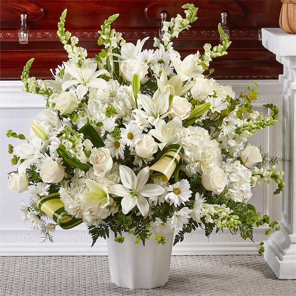 Thoughts of Tranquility Floor Basket – Flowers By Louise, Wasilla AK