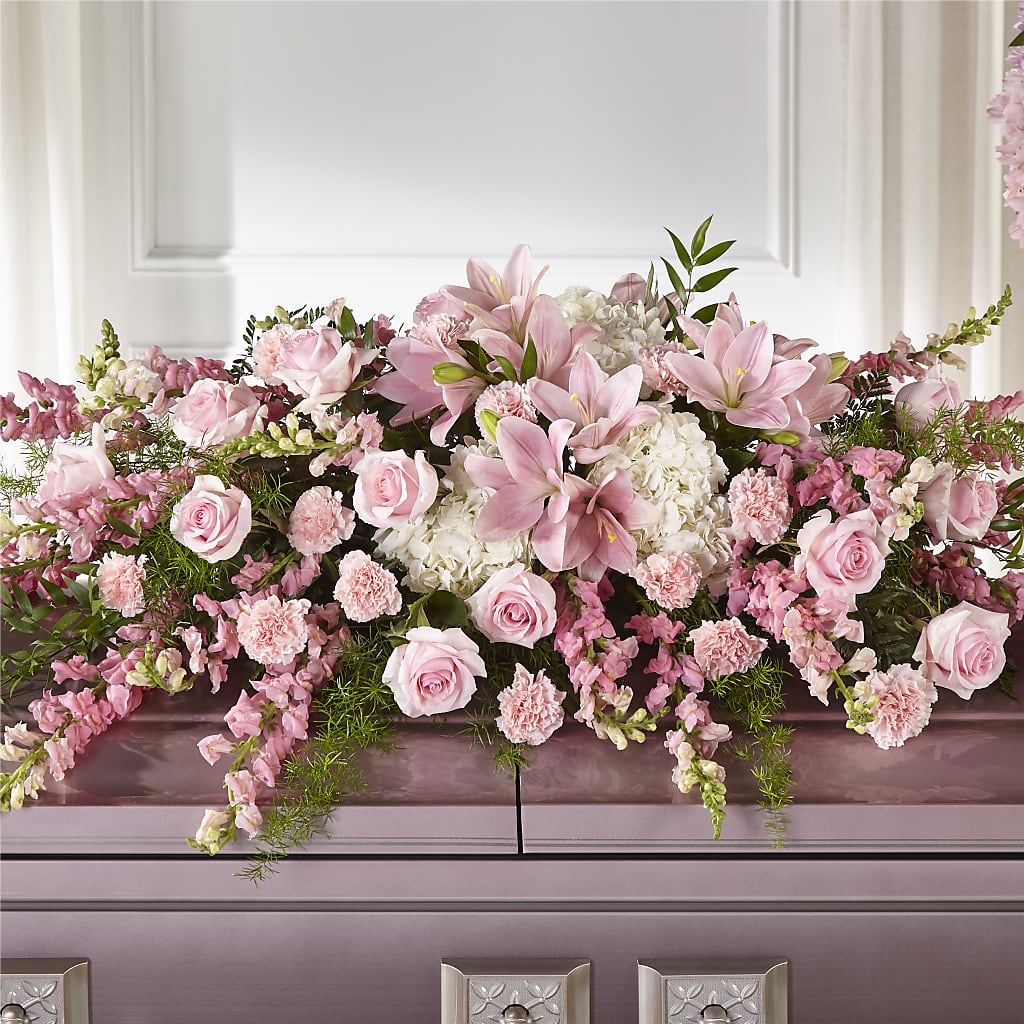 Life & Remembrance Casket Spray – Flowers By Louise, Wasilla AK