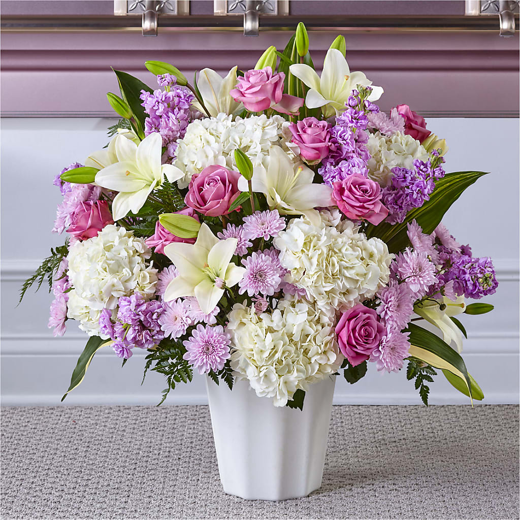 Heaven Sent Floor Basket – Flowers By Louise, Wasilla AK