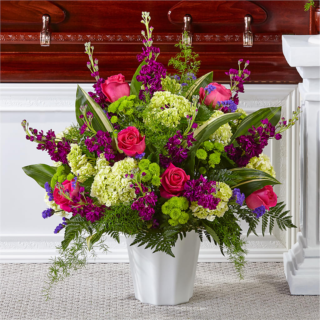 Beautiful Horizons Floor Basket – Flowers By Louise, Wasilla AK