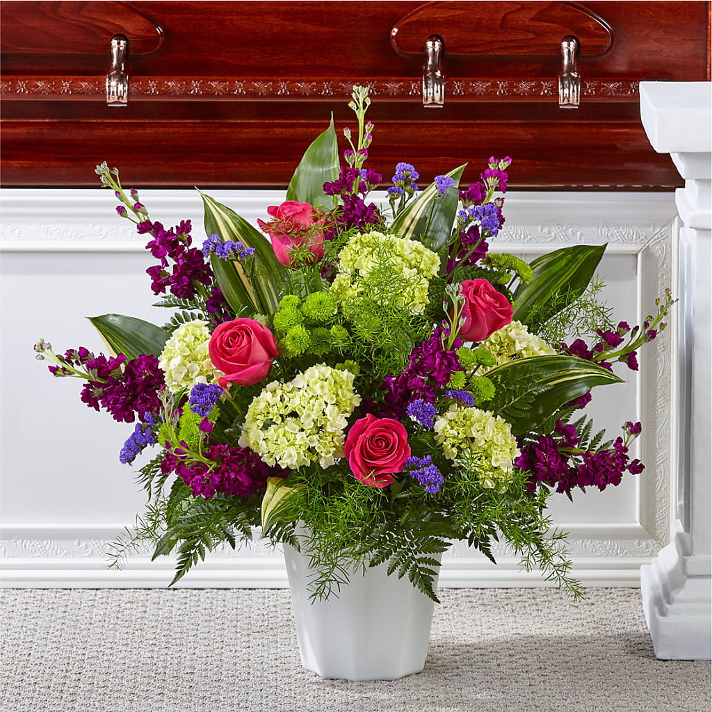 Beautiful Horizons Floor Basket – Flowers By Louise, Wasilla AK