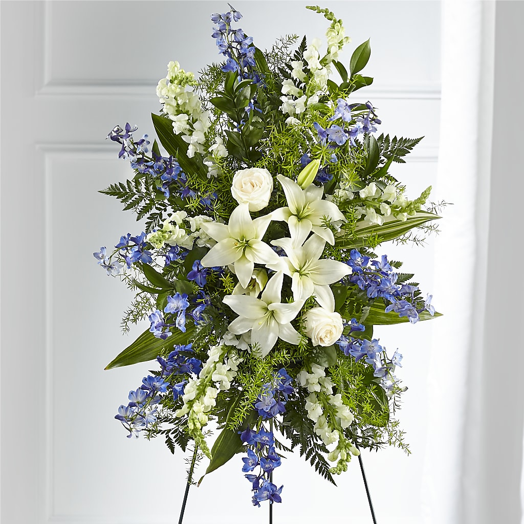 Faithful Friend Standing Spray – Flowers By Louise, Wasilla AK