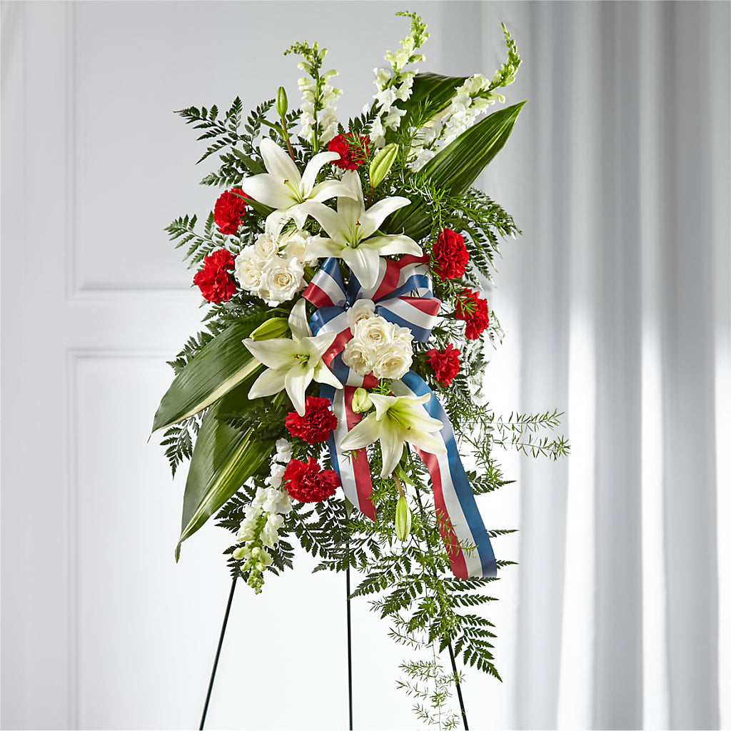 Stars of Life Standing Spray – Flowers By Louise, Wasilla AK