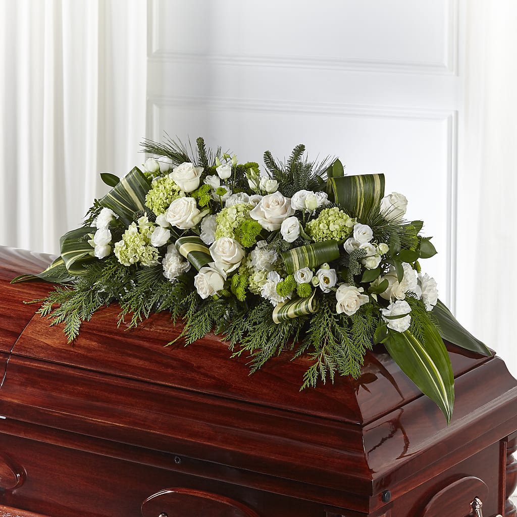 Hopeful Gesture Casket Spray – Flowers By Louise, Wasilla AK