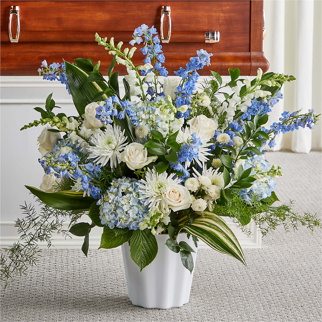 Everlasting Memories Floor Basket – Flowers By Louise, Wasilla AK