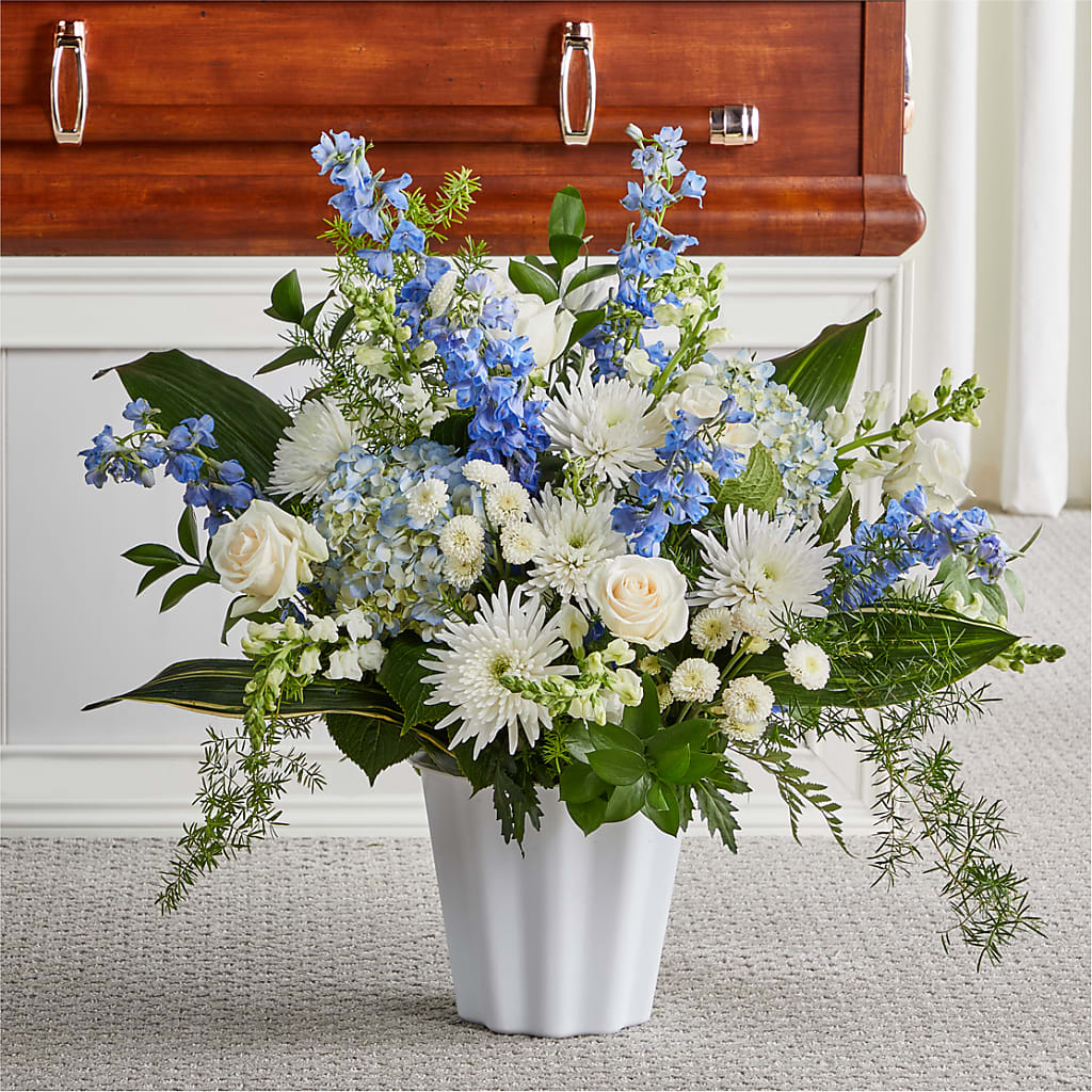 Everlasting Memories Floor Basket – Flowers By Louise, Wasilla AK