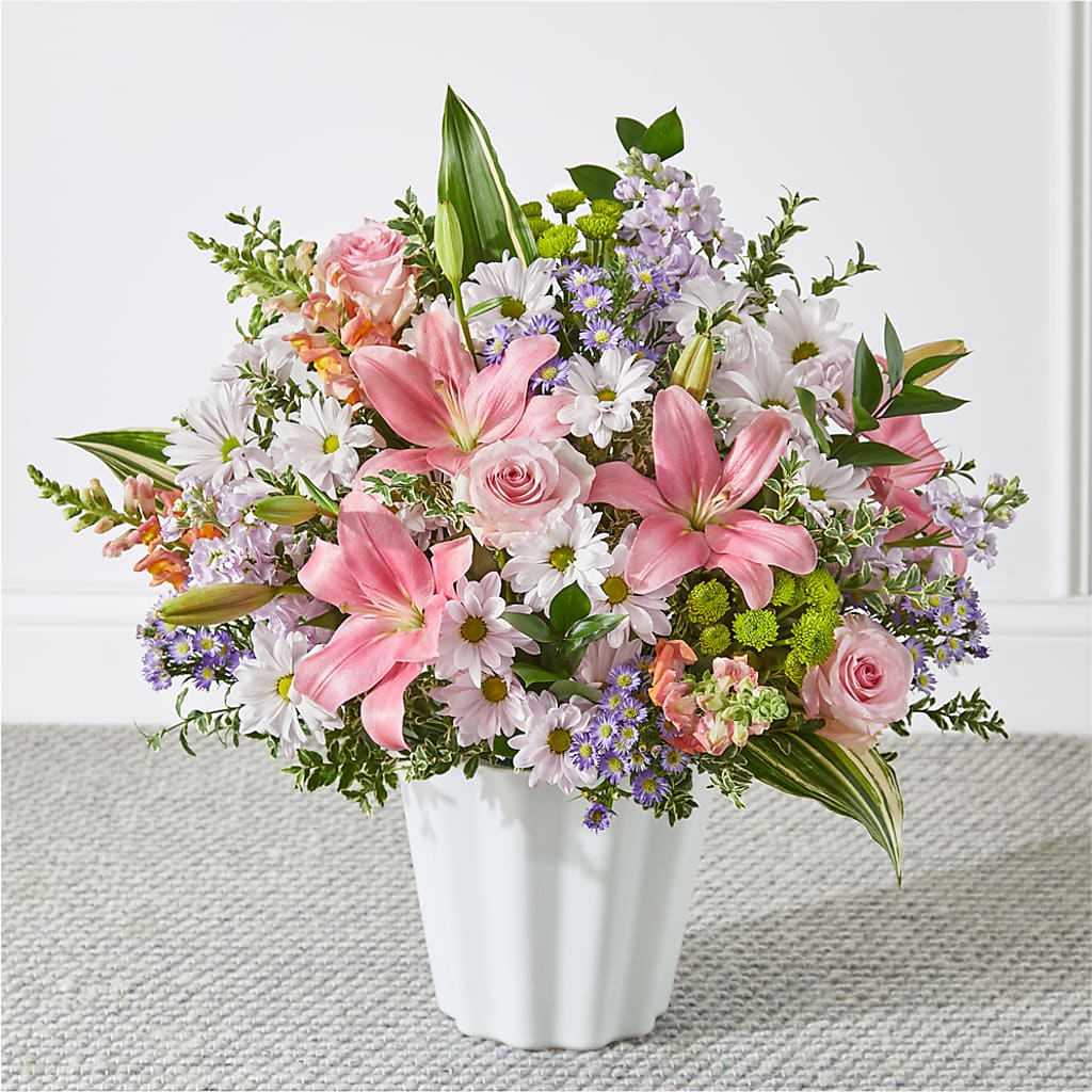 Abundant Compassion Floor Basket – Flowers By Louise, Wasilla AK