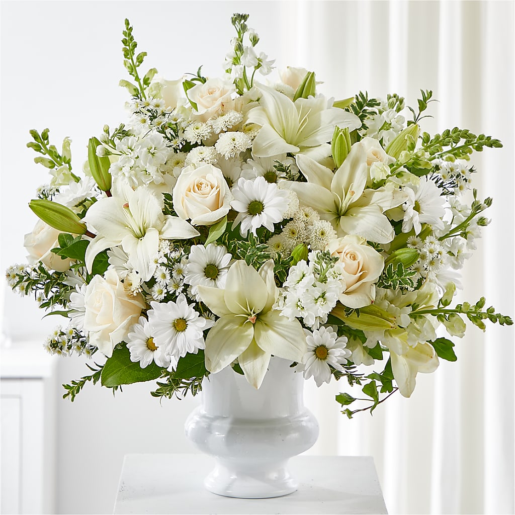 Uplifting Urn Arrangement – Flowers By Louise, Wasilla AK
