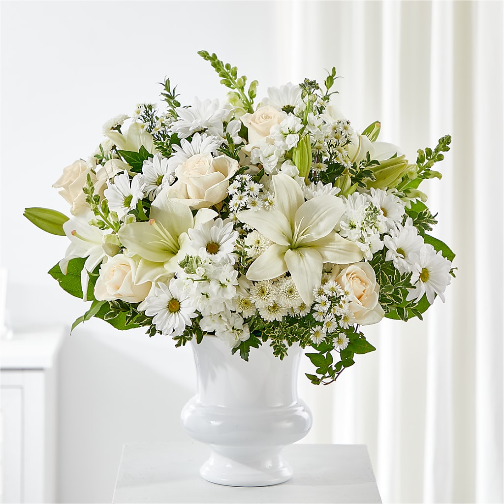 Uplifting Urn Arrangement – Flowers By Louise, Wasilla AK