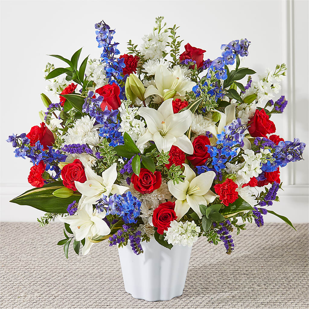 Consoled Floor Basket – Flowers By Louise, Wasilla AK
