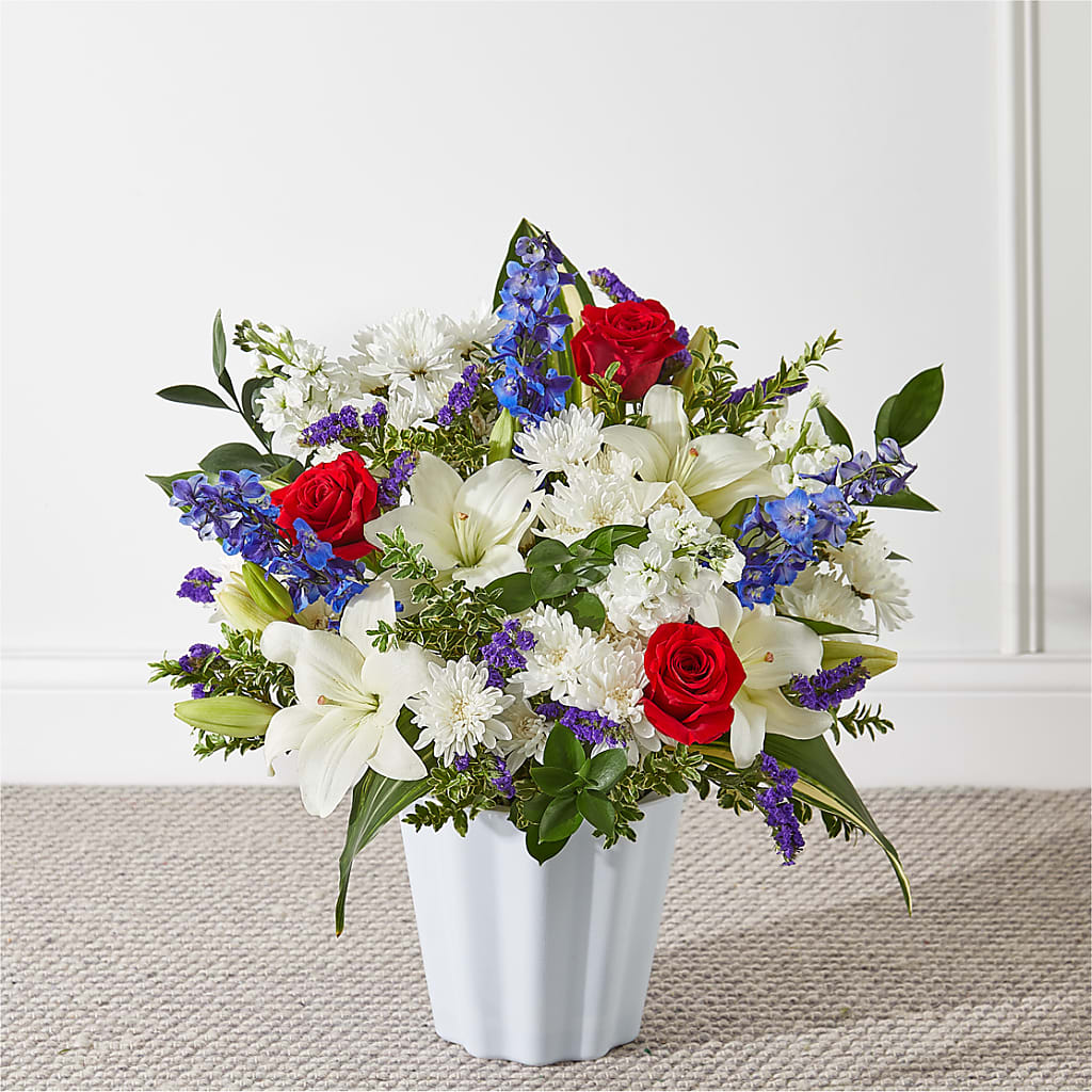 Consoled Floor Basket – Flowers By Louise, Wasilla AK