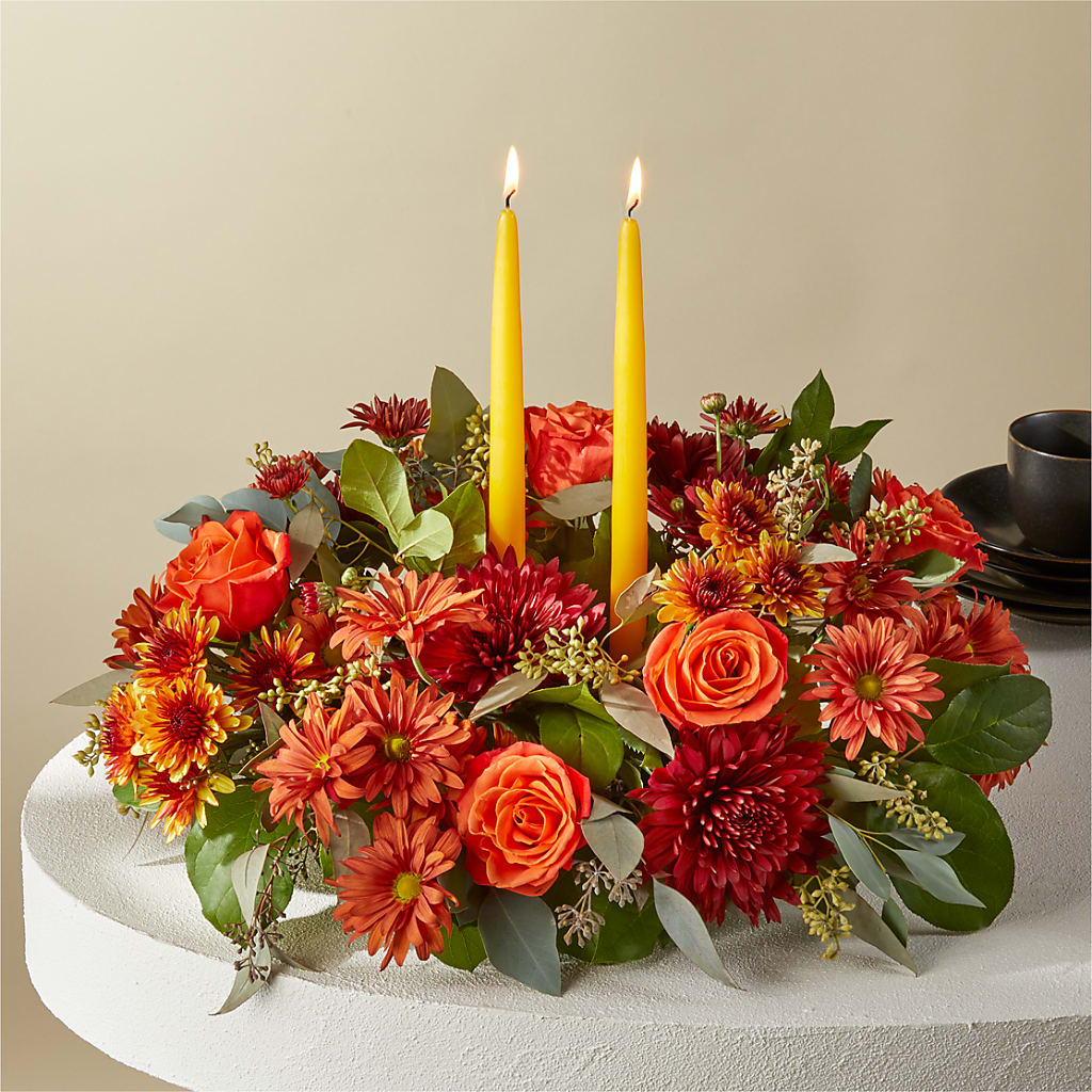 Ember Banquet Centerpiece – Flowers By Louise, Wasilla AK