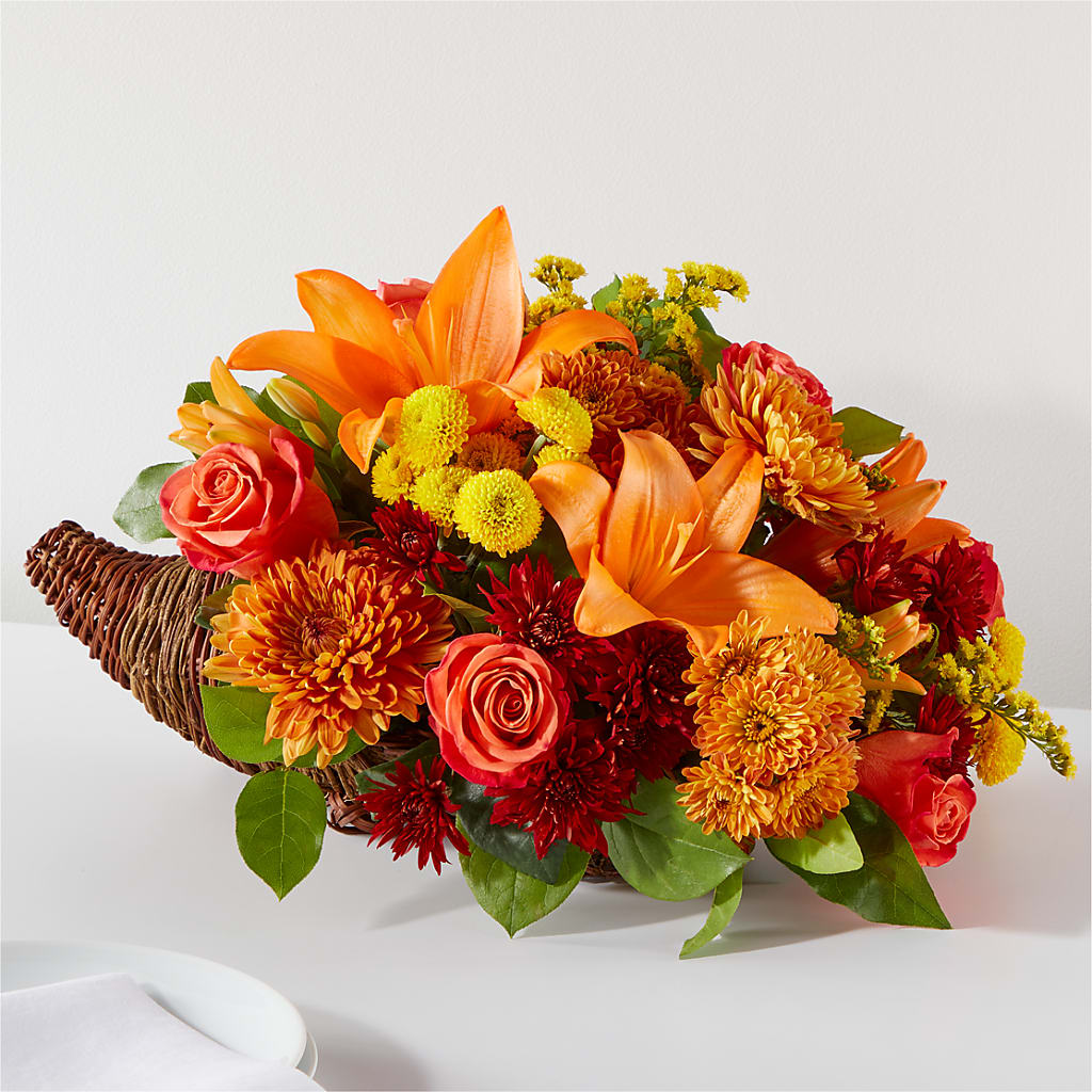 Bouquet of Blessings Cornucopia – Flowers By Louise, Wasilla AK