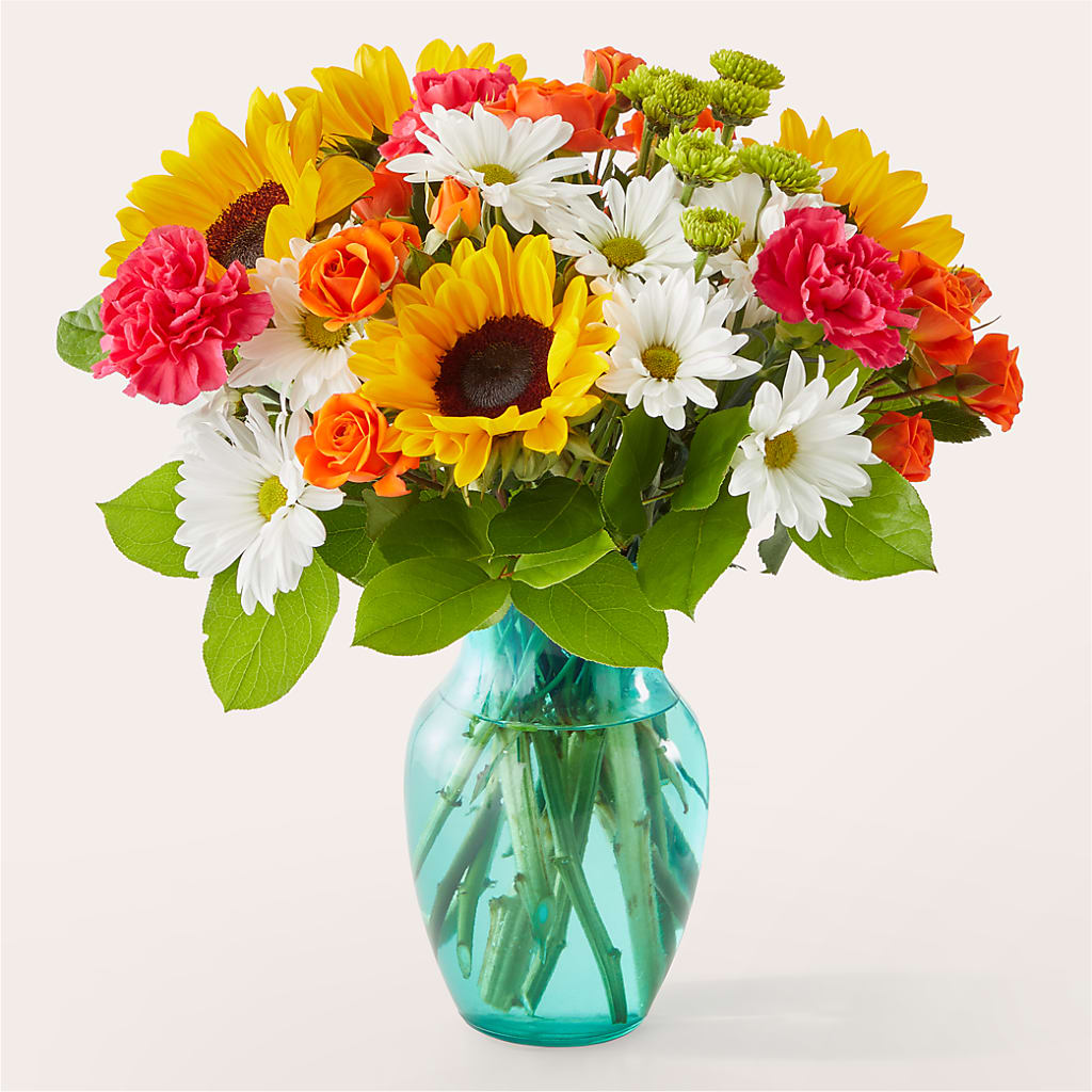 Sun-drenched Blooms Bouquet – Flowers By Louise, Wasilla AK