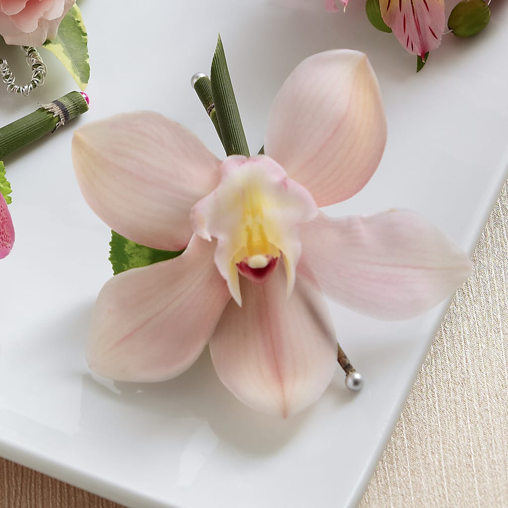Pink Cymbidium Boutonniere – Flowers By Louise, Wasilla AK