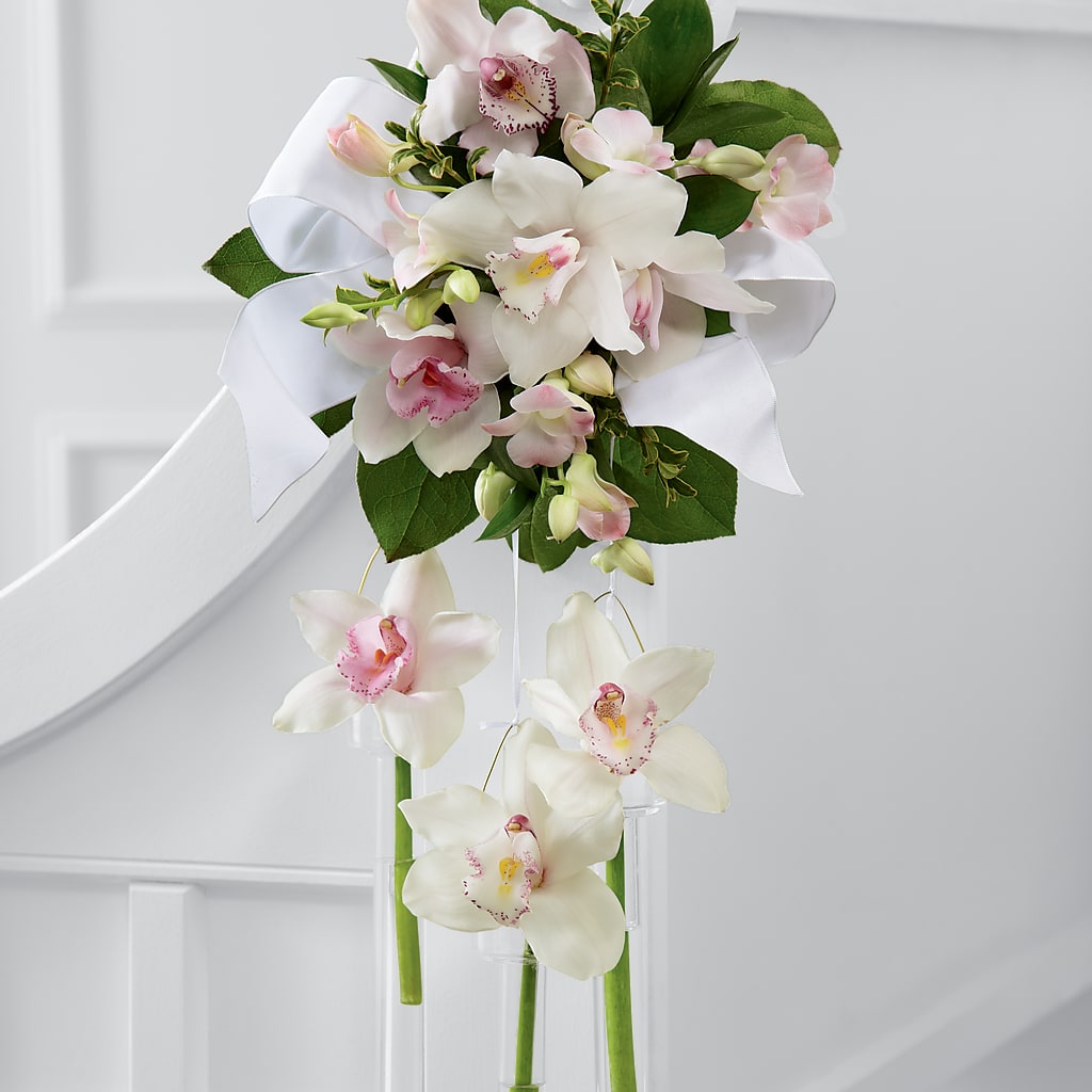 Perfect Entrance Pew Arrangement – Flowers By Louise, Wasilla AK