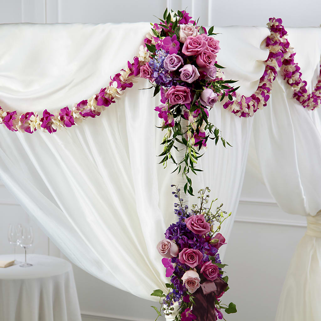 Color & Light Chuppah Decor – Flowers By Louise, Wasilla AK