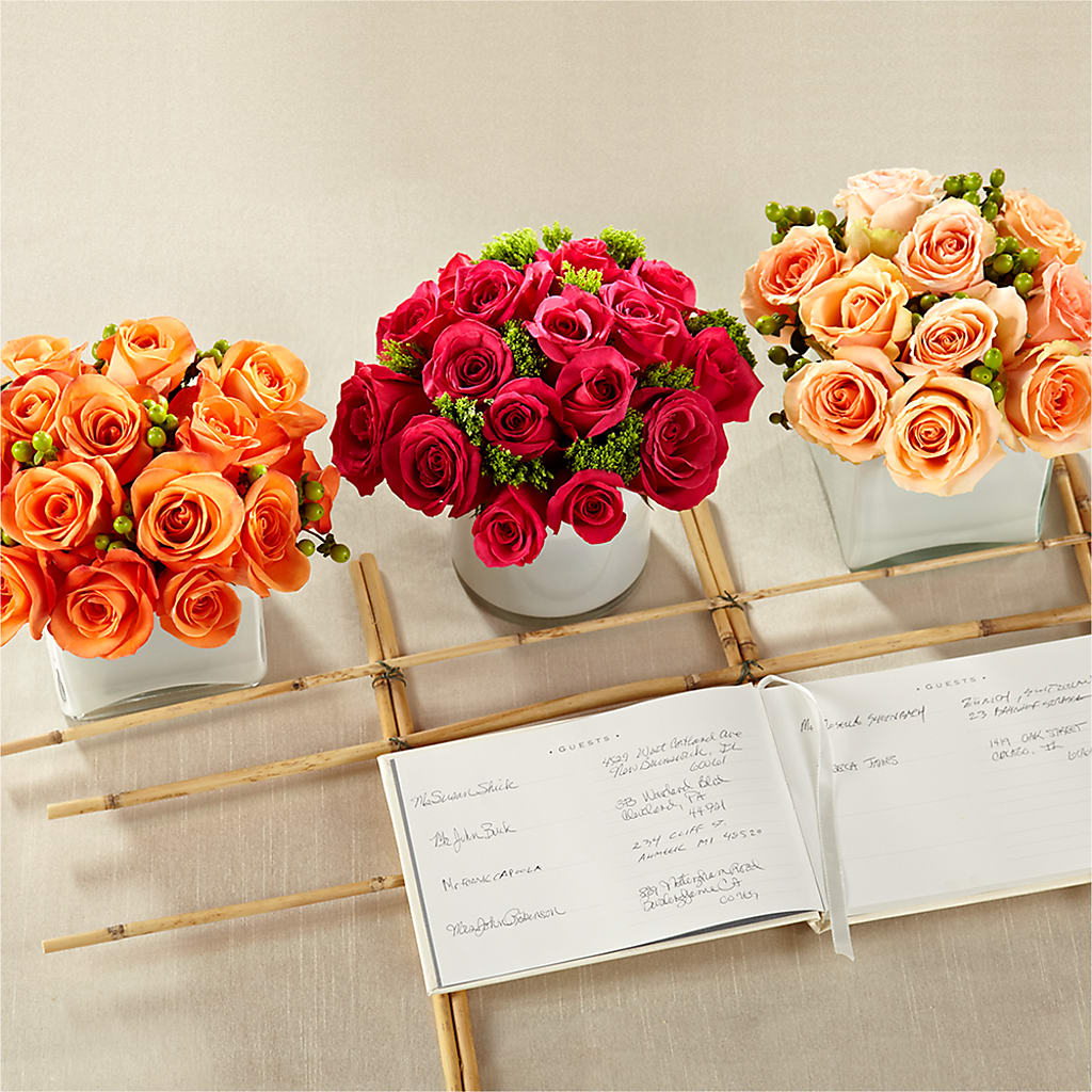Dawn Rose Centerpiece – Flowers By Louise, Wasilla AK
