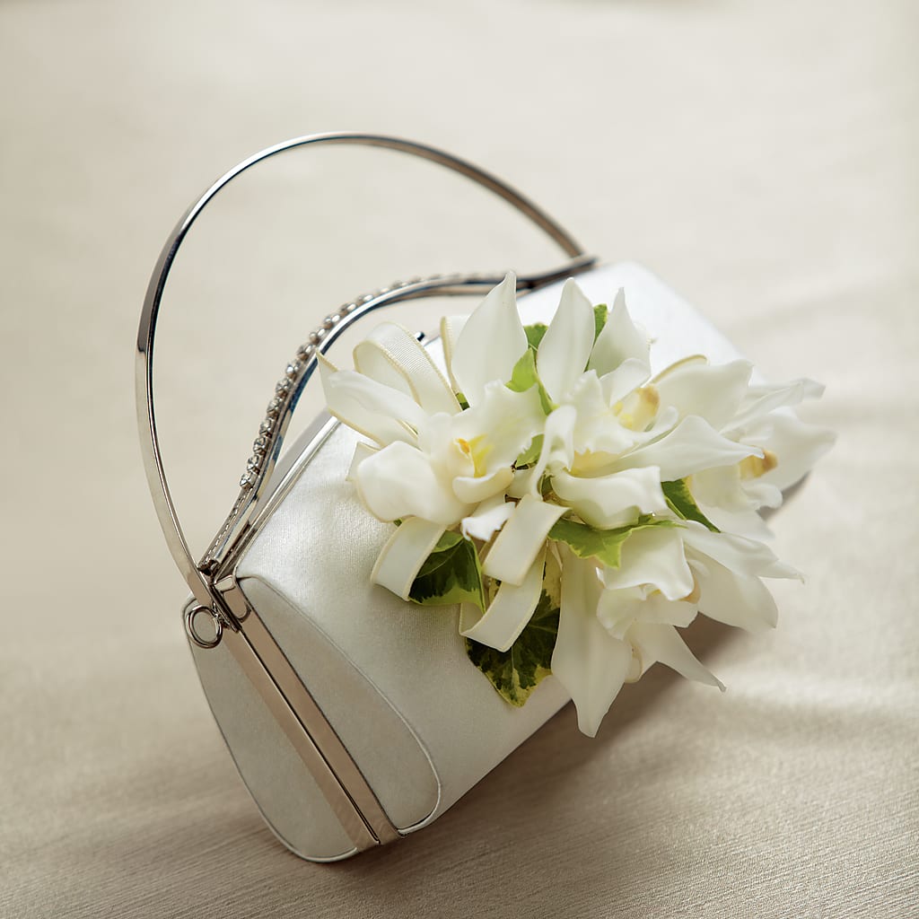 White Purse Decor – Flowers By Louise, Wasilla AK