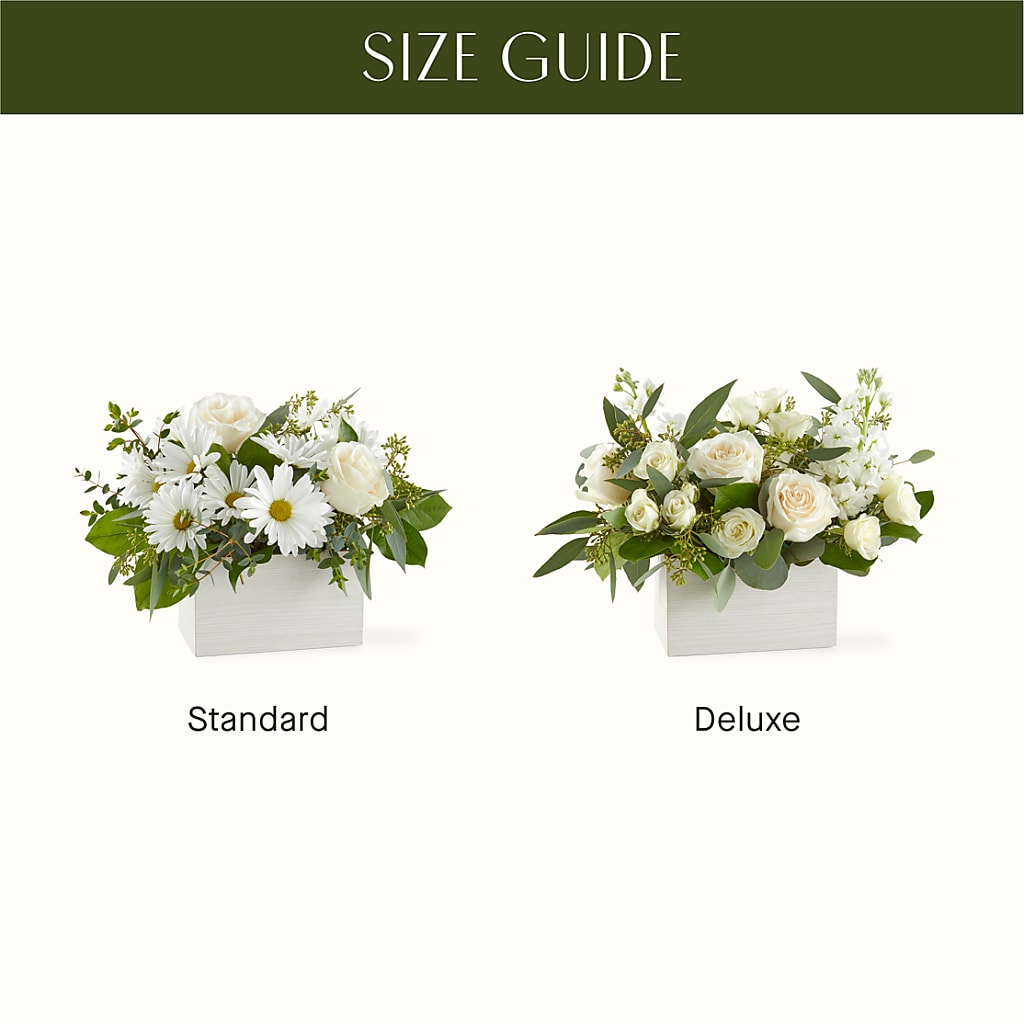 Fresh Linen Box Bouquet –  Flowers By Louise, Wasilla AK