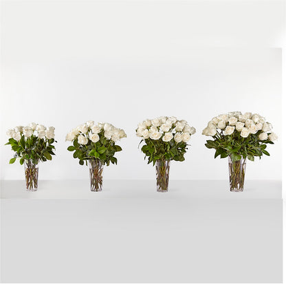 Long Stem White Rose Bouquet –  Flowers By Louise, Wasilla AK