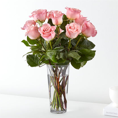 Long Stem Pink Rose Bouquet