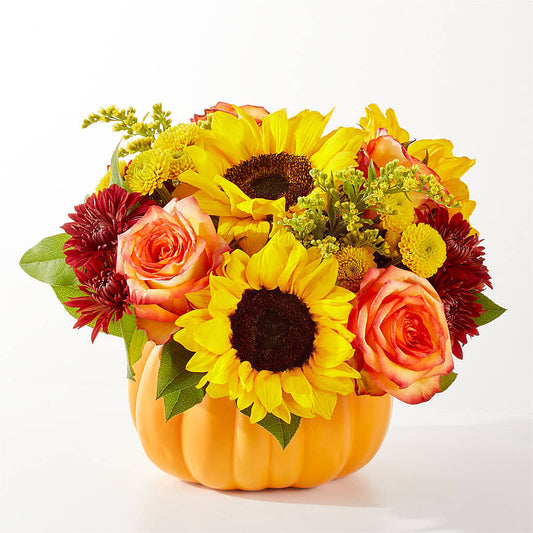 Golden Gourd Pumpkin Bouquet –  Flowers By Louise, Wasilla AK