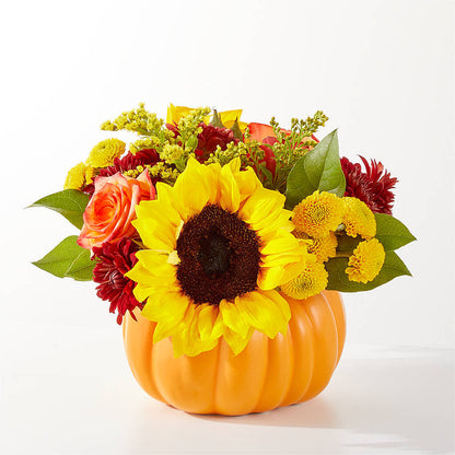 Golden Gourd Pumpkin Bouquet –  Flowers By Louise, Wasilla AK