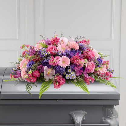 Glorious Garden Casket Spray –  Flowers By Louise, Wasilla AK