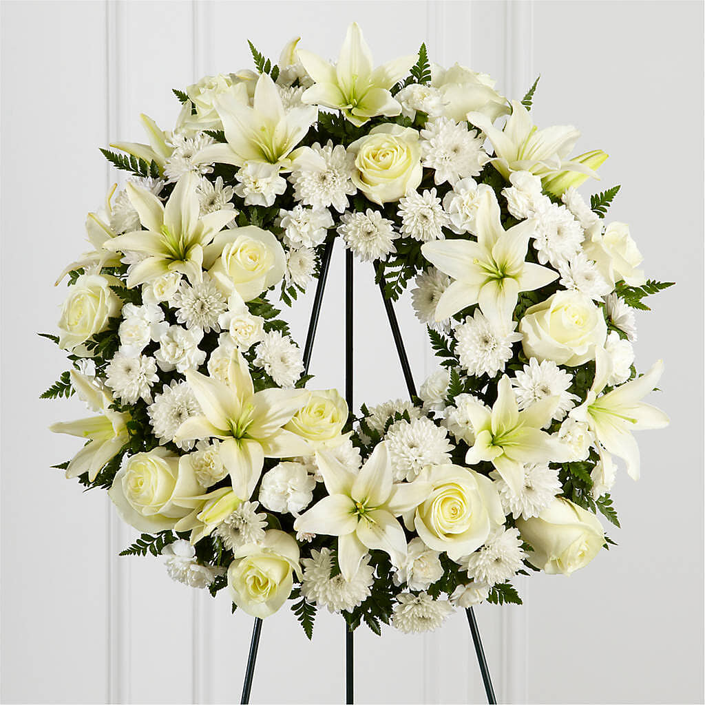 Treasured Tribute Wreath –  Flowers By Louise, Wasilla AK
