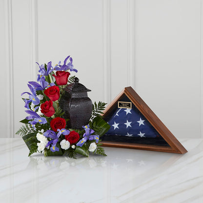 Patriotic Tribute Arrangement –  Flowers By Louise, Wasilla AK