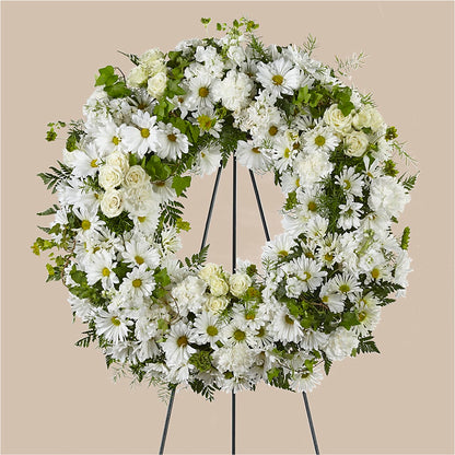 Faithful Wishes Wreath –  Flowers By Louise, Wasilla AK