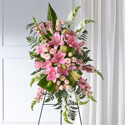 Elegant Embrace Standing Spray –  Flowers By Louise, Wasilla AK