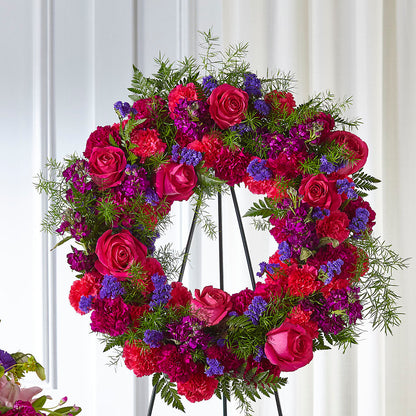 Calming Colors Wreath –  Flowers By Louise, Wasilla AK