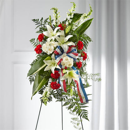 Stars of Life Standing Spray –  Flowers By Louise, Wasilla AK