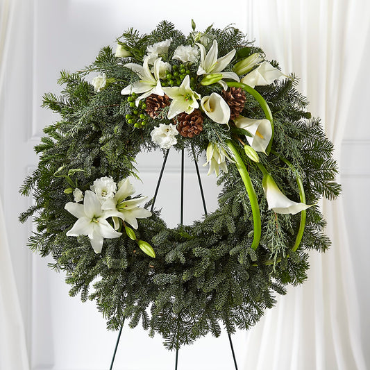 Greens of Hope Wreath –  Flowers By Louise, Wasilla AK