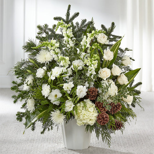 Heavenly Love Floor Basket –  Flowers By Louise, Wasilla AK